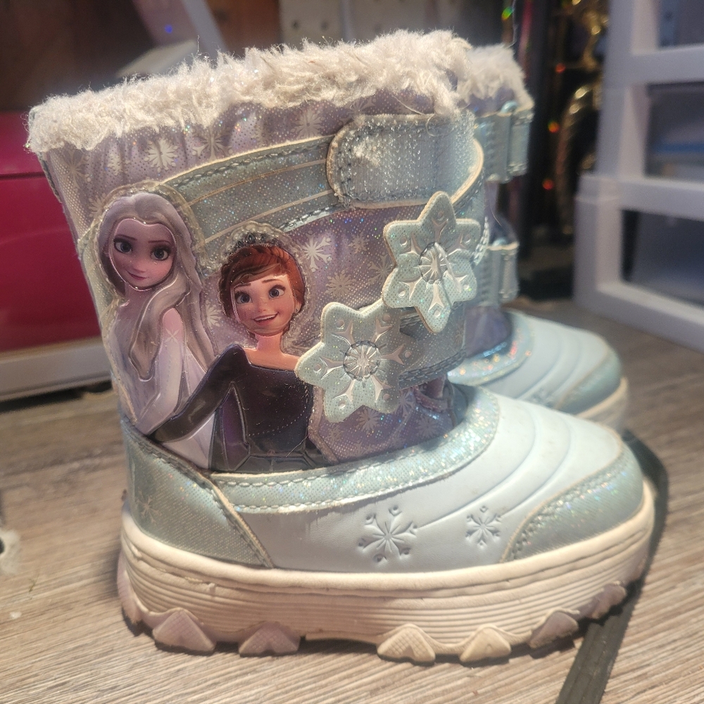 Disney Frozen‎ Kids Snow Boots Toddler Size 7